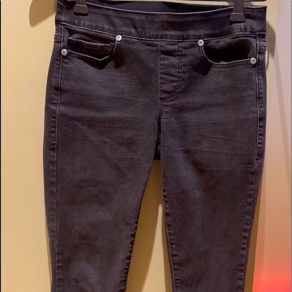 Black denim jean leggings - Picture 1 of 4